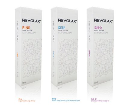 REVOLAX Hyaluronic Acid Filler Korea with LIDOCAIN - Fine, Deep, Sub-Q