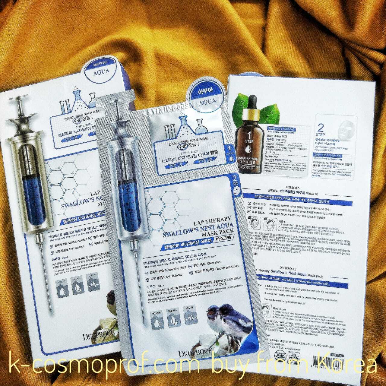Lap Therapy Swallow's Nest Aqua Mask Sheet Deoproce 1box