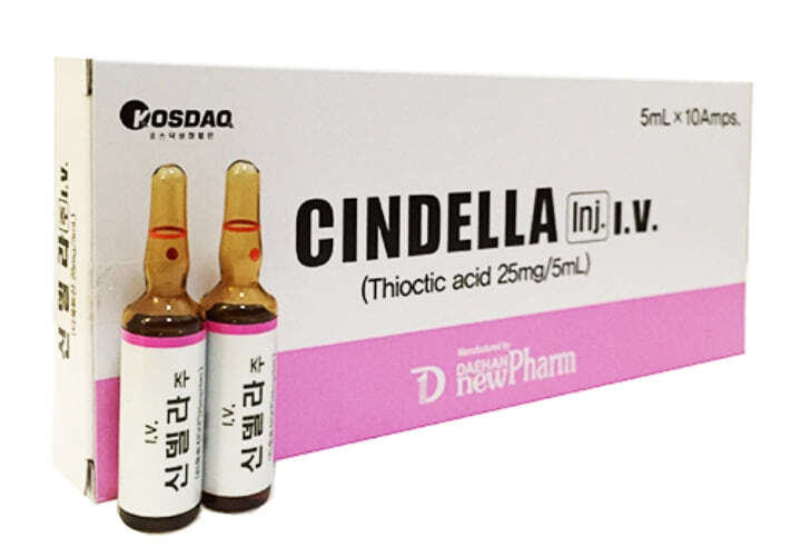 CINDELLA INJECTION Thioctic acid 25mg/ 5ml *10 Korea