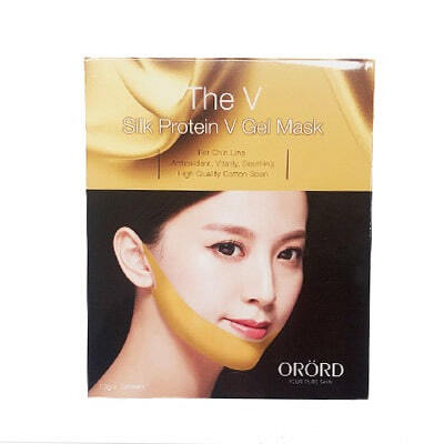 Royal Golden Silk mask ORORD, Joyskin - Lipolytic mask V LIFTING FACE MASK Korea - 1 pack