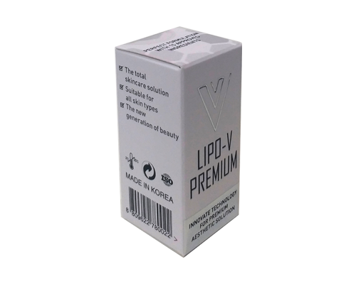 LIPO V PREMIUM KOREA Solution to act against cellulite and localised fat. Improving circulation, combating cellulite or fat. 10ml*5pcs