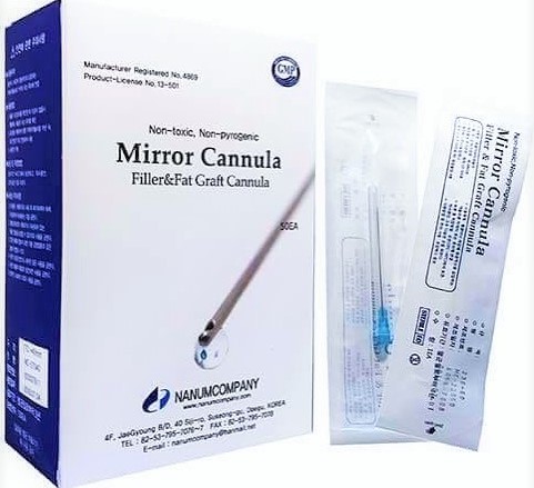 Mirror Cannulas 22G/23G 50 mm - 50 pcs/box S.Korea